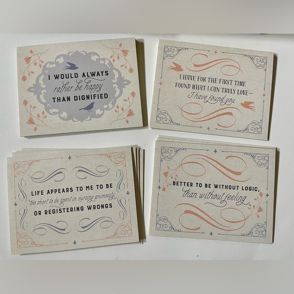 Charlotte Brontë Notecard Set Pocket Journal Keepsake Book Box - Picture 7 of 7